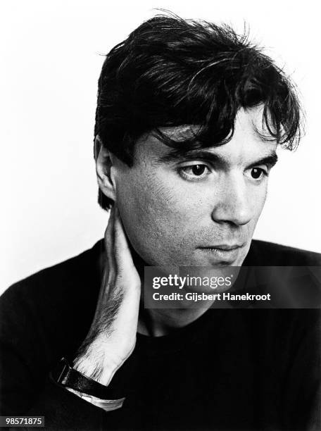 David Byrne from Talking Heads posed in Amsterdam, Netherlands in 1979