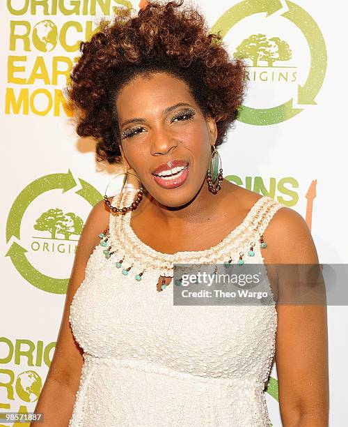 Macy Gray attends Origins Earth Month benefit at Webster Hall on April 19, 2010 in New York City.