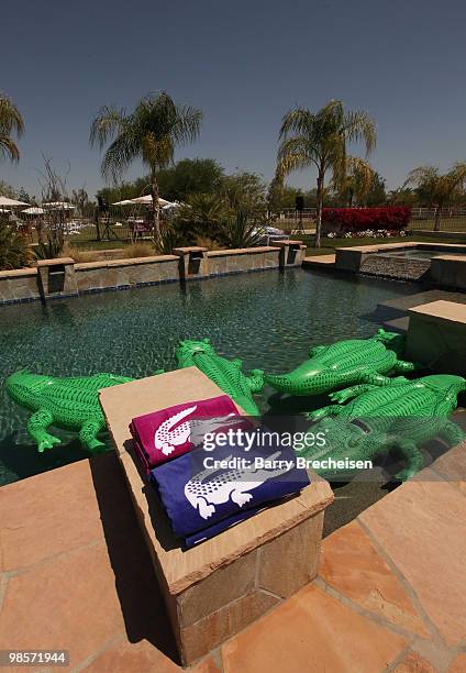 General view of the LACOSTE Pool Party during the 2010 Coachella Valley Music & Arts Festival on April 18, 2010 in Indio, California.