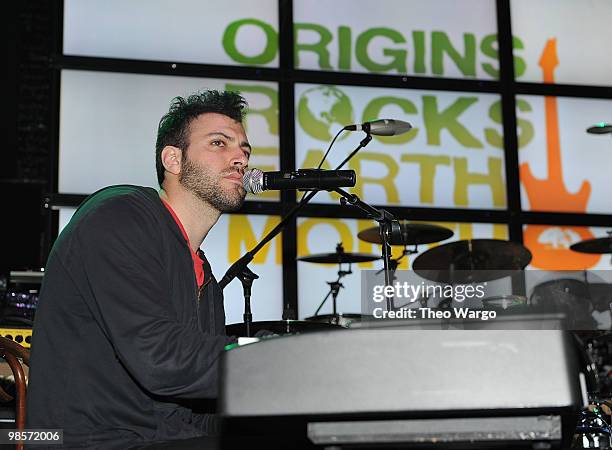 Ryan Star performs during the Origins Earth Month benefit at Webster Hall on April 19, 2010 in New York City.