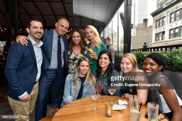 Ronn Torossian and 5WPR staff attend the 5W Summer Party at Magic Hour Rooftop Bar and Lounge at Moxy Times Square at Magic Hour Rooftop Bar & Lounge...