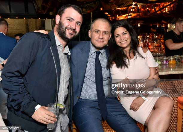 Ronn Torossian and 5WPR staff attend the 5W Summer Party at Magic Hour Rooftop Bar and Lounge at Moxy Times Square at Magic Hour Rooftop Bar & Lounge...