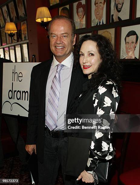 Actors Kelsey Grammer and Bebe Neuwirth attend the 76th Annual Drama League Awards nominations at Sardi's on April 20, 2010 in New York City.