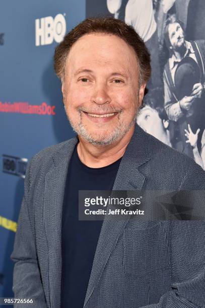 Billy Crystal attends the Los Angeles Premiere of Robin Williams: Come Inside My Mind from HBO on June 27, 2018 in Hollywood, California.