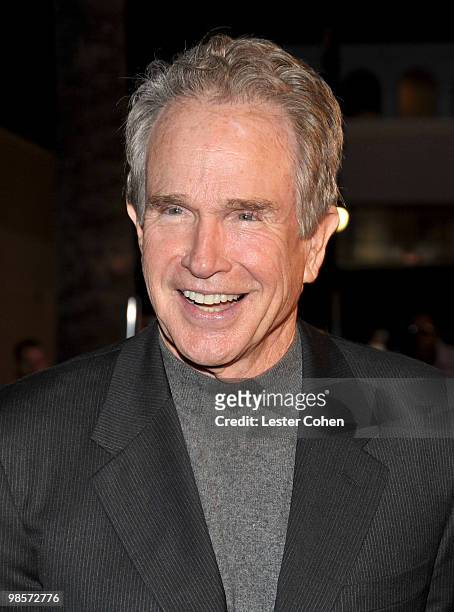 Actror Warren Beatty arrives at the "Mother And Child" Los Angeles Premiere held at the Egyptian Theatre on April 19, 2010 in Hollywood, California.