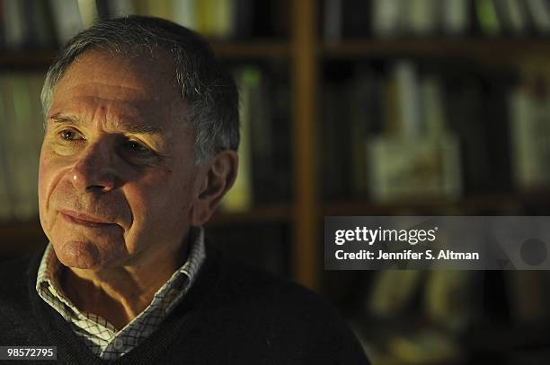 Author Frederick Brown at his home office in Manhattan, New York, November 1, 2009.