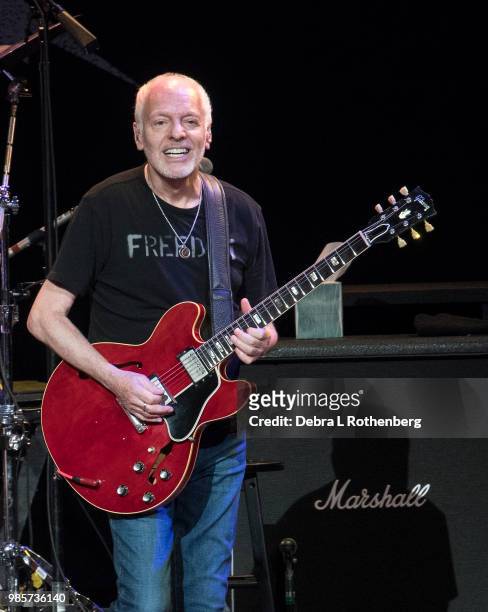 Peter Frampton opens for the Steve Miller Band live in concert at Radio City Music Hall on June 27, 2018 in New York City.