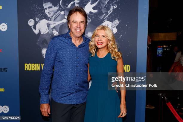 Kevin Nealon and wife Susan Yeagley arrive to the Premiere Of HBO's "Robin Williams: Come Inside My Mind" at TCL Chinese 6 Theatres on June 27, 2018...