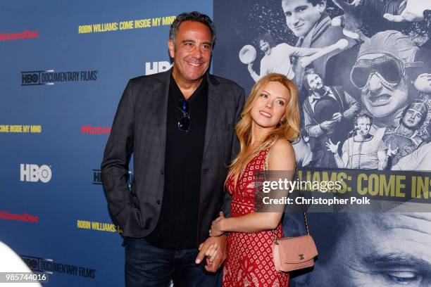 Brad Garrett and wife Jill Diven arrive to the Premiere Of HBO's "Robin Williams: Come Inside My Mind" at TCL Chinese 6 Theatres on June 27, 2018 in...