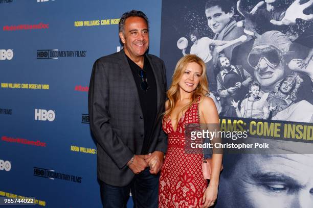 Brad Garrett and wife Jill Diven arrive to the Premiere Of HBO's "Robin Williams: Come Inside My Mind" at TCL Chinese 6 Theatres on June 27, 2018 in...