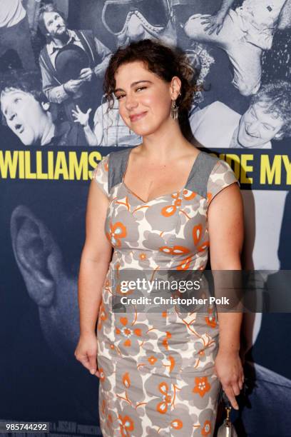 Caley Chase arrives to the Premiere Of HBO's "Robin Williams: Come Inside My Mind" at TCL Chinese 6 Theatres on June 27, 2018 in Hollywood,...