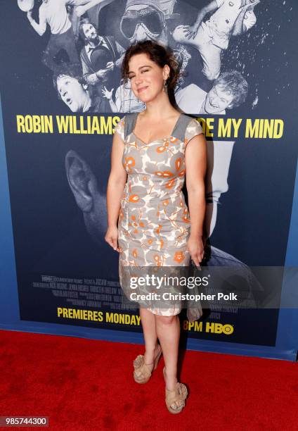 Caley Chase arrives to the Premiere Of HBO's "Robin Williams: Come Inside My Mind" at TCL Chinese 6 Theatres on June 27, 2018 in Hollywood,...