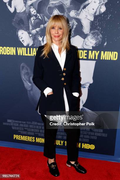 Rosanna Arquette arrives to the Premiere Of HBO's "Robin Williams: Come Inside My Mind" at TCL Chinese 6 Theatres on June 27, 2018 in Hollywood,...