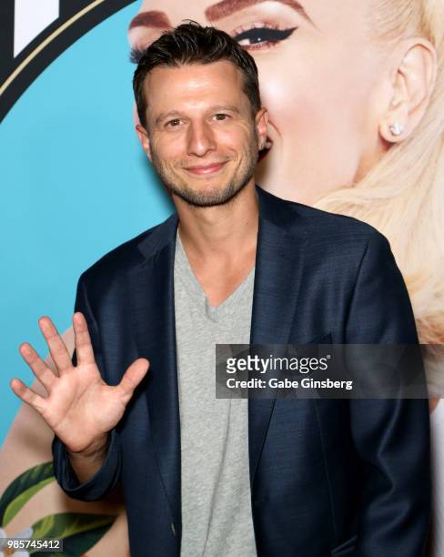 Magician Mat Franco attends the grand opening of the "Gwen Stefani - Just a Girl" residency at Planet Hollywood Resort & Casino on June 27, 2018 in...