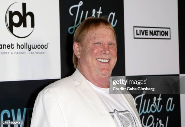 Oakland Raiders owner Mark Davis attends the grand opening of the "Gwen Stefani - Just a Girl" residency at Planet Hollywood Resort & Casino on June...