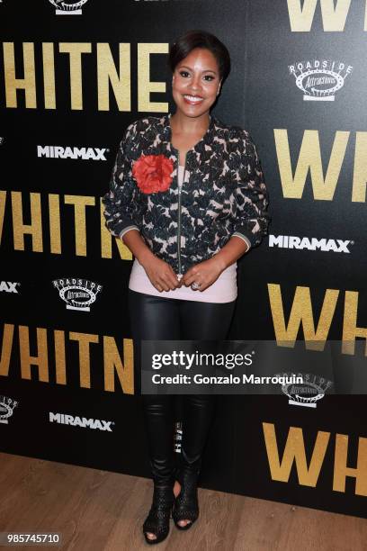 Sheinelle Jones during the "Whitney" New York Screening - Arrivals at the Whitby Hotel on June 27, 2018 in New York City.