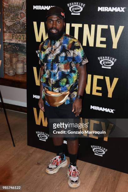 Derrick Adams during the "Whitney" New York Screening - Arrivals at the Whitby Hotel on June 27, 2018 in New York City.
