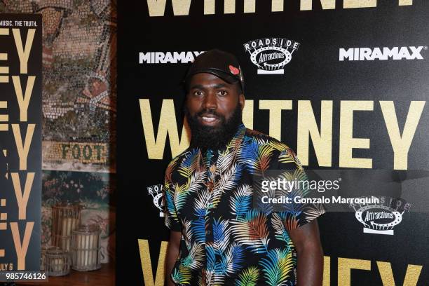 Derrick Adams during the "Whitney" New York Screening - Arrivals at the Whitby Hotel on June 27, 2018 in New York City.