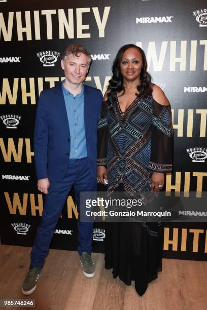 Kevin MacDonald and Pat Houston during the "Whitney" New York Screening - Arrivals at the Whitby Hotel on June 27, 2018 in New York City.