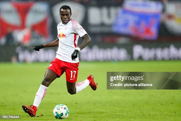 Leipzigs's player Bruma dominates the ball at the Red Bull Arena in Leipzig, Germany, 09 February 2018. Photo: Jan Woitas/dpa-Zentralbild/dpa