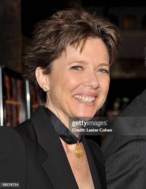 Actress Annette Bening arrives at the "Mother And Child" Los Angeles Premiere held at the Egyptian Theatre on April 19, 2010 in Hollywood, California.