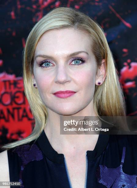 Rhea Seehorn attends the Academy Of Science Fiction, Fantasy & Horror Films' 44th Annual Saturn Awards at The Castaway on June 27, 2018 in Burbank,...