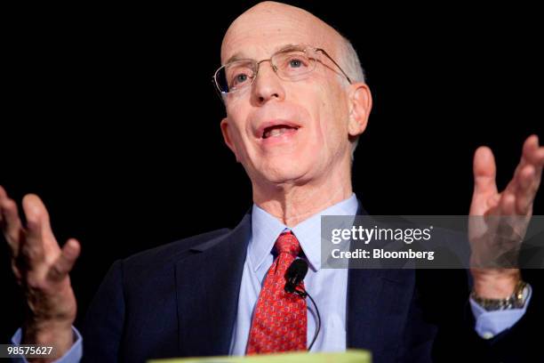 Alan Blinder, professor of economics at Princeton University and former vice chairman of the U.S. Federal Reserve, speaks at the Hamilton Project...