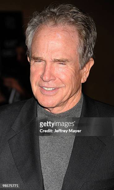 Actor Warren Beatty arrives at the "Mother And Child" Los Angeles Premiere at the Egyptian Theatre on April 19, 2010 in Hollywood, California.