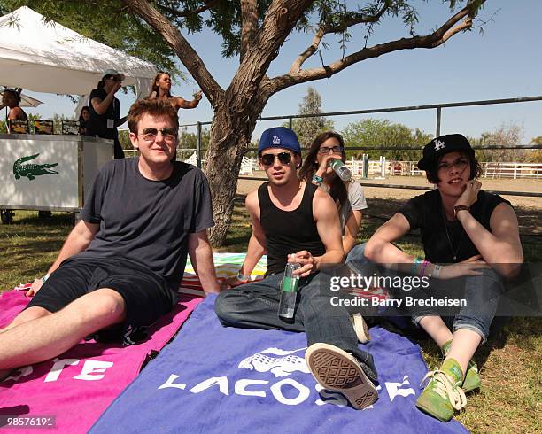 Actress Kristen Stewart attends the LACOSTE Pool Party during the 2010 Coachella Valley Music & Arts Festival on April 18, 2010 in Indio, California.