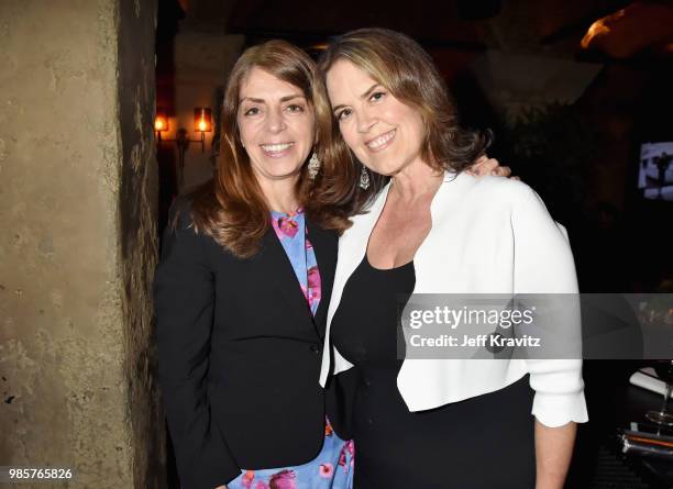 Executive VP for HBO Documentary and Family Programing Nancy Abraham and Marina Zenovich attend the Los Angeles Premiere of Robin Williams: Come...