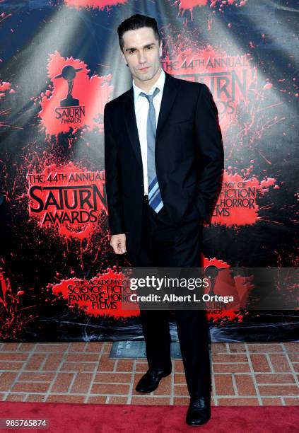 Sam Witwer attends the Academy Of Science Fiction, Fantasy & Horror Films' 44th Annual Saturn Awards at The Castaway on June 27, 2018 in Burbank,...