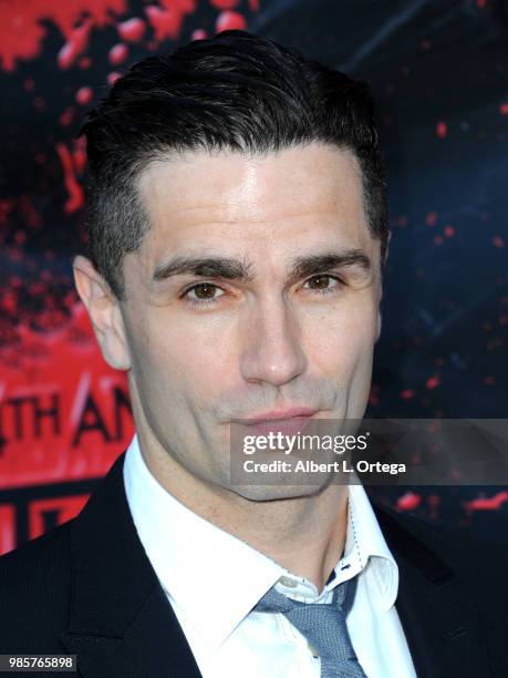 Sam Witwer attends the Academy Of Science Fiction, Fantasy & Horror Films' 44th Annual Saturn Awards at The Castaway on June 27, 2018 in Burbank,...