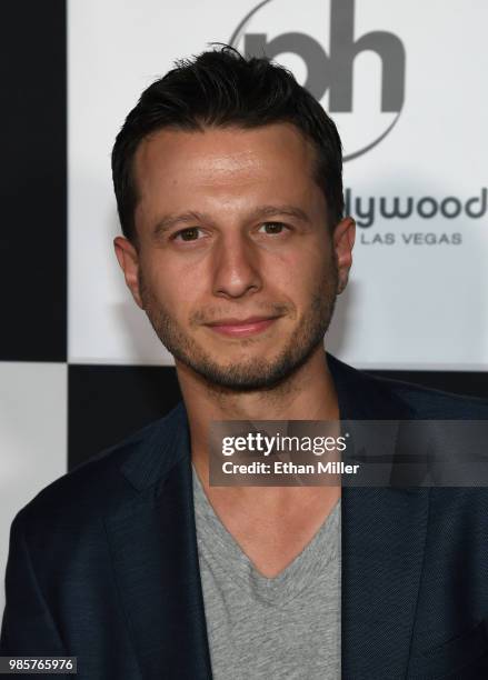 Magician Mat Franco attends the grand opening of the "Gwen Stefani - Just a Girl" residency at Planet Hollywood Resort & Casino on June 27, 2018 in...