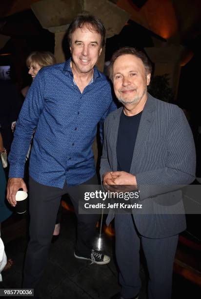 Kevin Nealon and Billy Crystal attend the Los Angeles Premiere of Robin Williams: Come Inside My Mind from HBO on June 27, 2018 in Hollywood,...