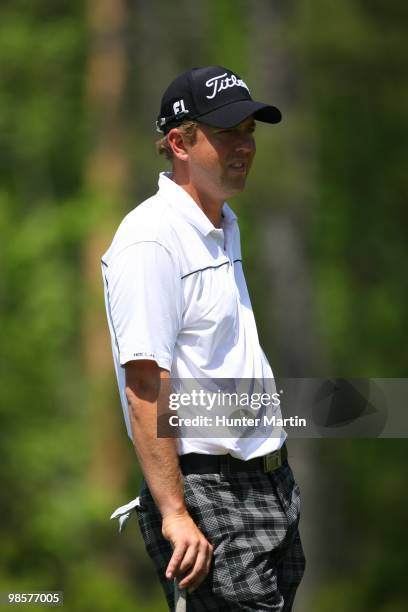 Bryce Molder looks on during the third round of the Shell Houston Open at Redstone Golf Club on April 3, 2010 in Humble, Texas.