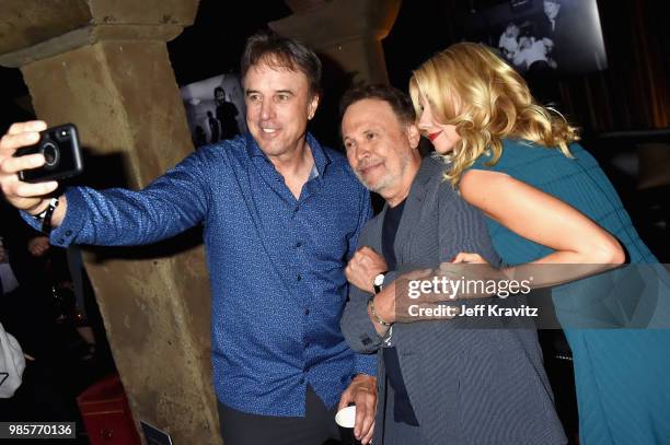 Kevin Nealon, Billy Crystal and Susan Yeagley attend the Los Angeles Premiere of Robin Williams: Come Inside My Mind from HBO on June 27, 2018 in...