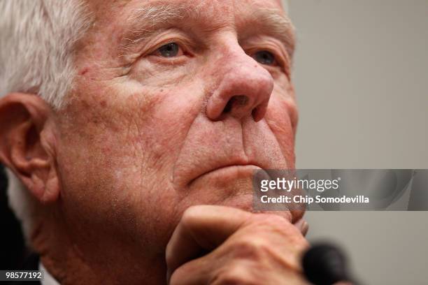 Thomas Cruikshank, former member of the Board of Directors and chair of Lehman Brothers' Audit Committee, testifies before the House Financial...