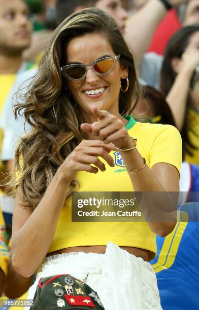 Izabel Goulart, brazilian top model during the 2018 FIFA World Cup Russia group E match between Serbia and Brazil at Spartak Stadium on June 27, 2018...