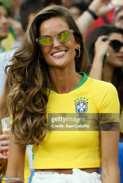 Izabel Goulart, brazilian top model during the 2018 FIFA World Cup Russia group E match between Serbia and Brazil at Spartak Stadium on June 27, 2018...