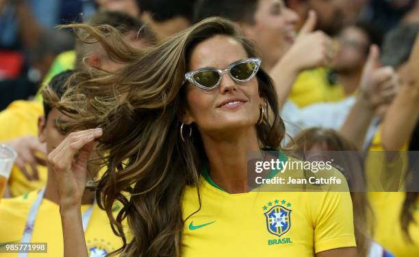 Izabel Goulart, brazilian top model during the 2018 FIFA World Cup Russia group E match between Serbia and Brazil at Spartak Stadium on June 27, 2018...