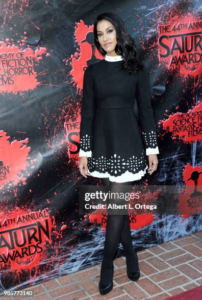 Janina Gavankar attends the Academy Of Science Fiction, Fantasy & Horror Films' 44th Annual Saturn Awards at The Castaway on June 27, 2018 in...