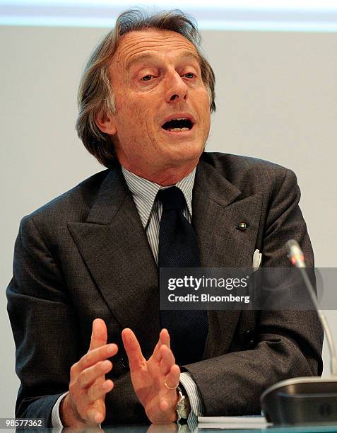 Luca Cordero di Montezemolo, chairman of Fiat SpA, during a news conference in Turin, Italy, on Tuesday, April 20, 2010. Fiat SpA named Agnelli...