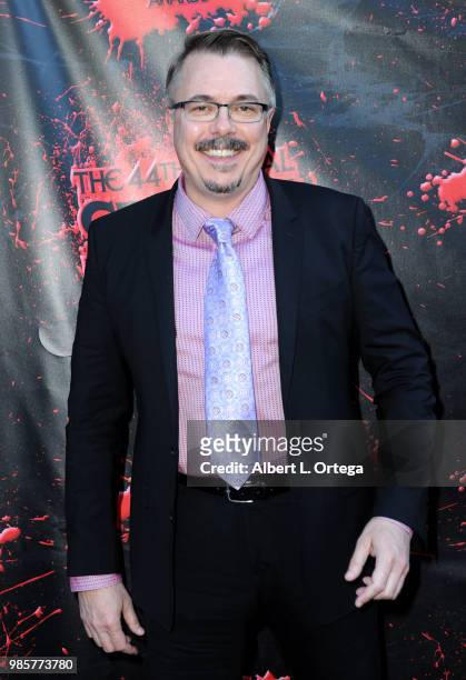 Vince Gilligan attends the Academy Of Science Fiction, Fantasy & Horror Films' 44th Annual Saturn Awards at The Castaway on June 27, 2018 in Burbank,...
