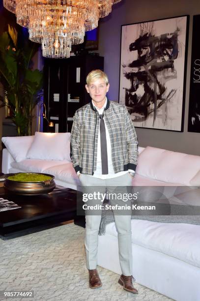 Ellen DeGeneres attends GENERAL PUBLIC x RH Celebration at Restoration Hardware on June 27, 2018 in Los Angeles, California.