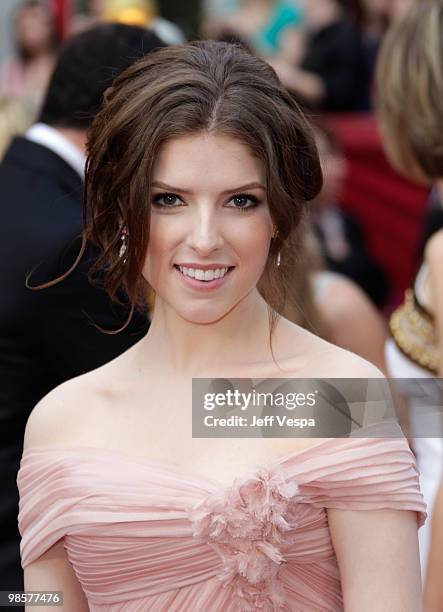 Actress Anna Kendrick arrives at the 82nd Annual Academy Awards held at the Kodak Theatre on March 7, 2010 in Hollywood, California.