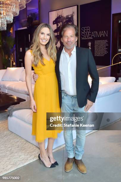 Elizabeth Chambers and Gary G. Friedman attend GENERAL PUBLIC x RH Celebration at Restoration Hardware on June 27, 2018 in Los Angeles, California.