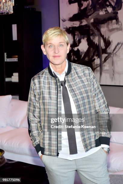 Ellen DeGeneres attends GENERAL PUBLIC x RH Celebration at Restoration Hardware on June 27, 2018 in Los Angeles, California.
