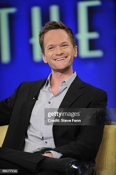 Neil Patrick Harris was a guest on "THE VIEW," Monday, April 19, 2010 airing on the Disney General Entertainment Content via Getty Images Television...