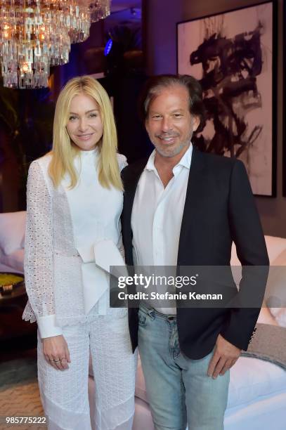 Portia de Rossi and Gary G. Friedman attend GENERAL PUBLIC x RH Celebration at Restoration Hardware on June 27, 2018 in Los Angeles, California.