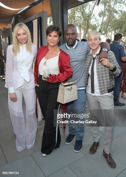Portia de Rossi, Kris Jenner, Corey Gamble and Ellen DeGeneres attend GENERAL PUBLIC x RH Celebration at Restoration Hardware on June 27, 2018 in Los...